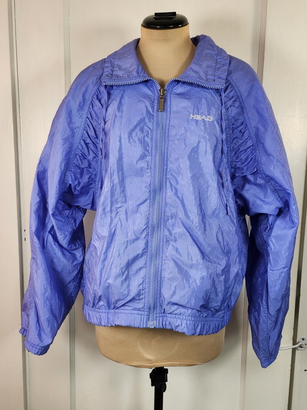 Vtg 80s 90s HEAD Sportswear Periwinkle Windbreaker